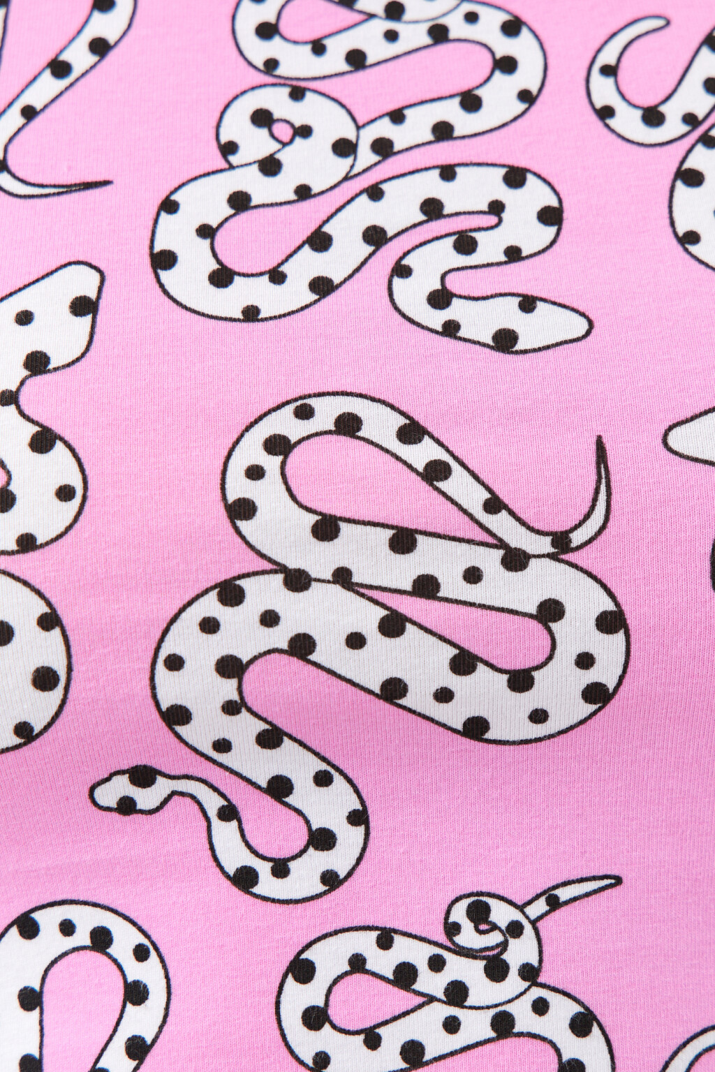 Кроп-топ хлопковый с принтом - цвет розовый - 6