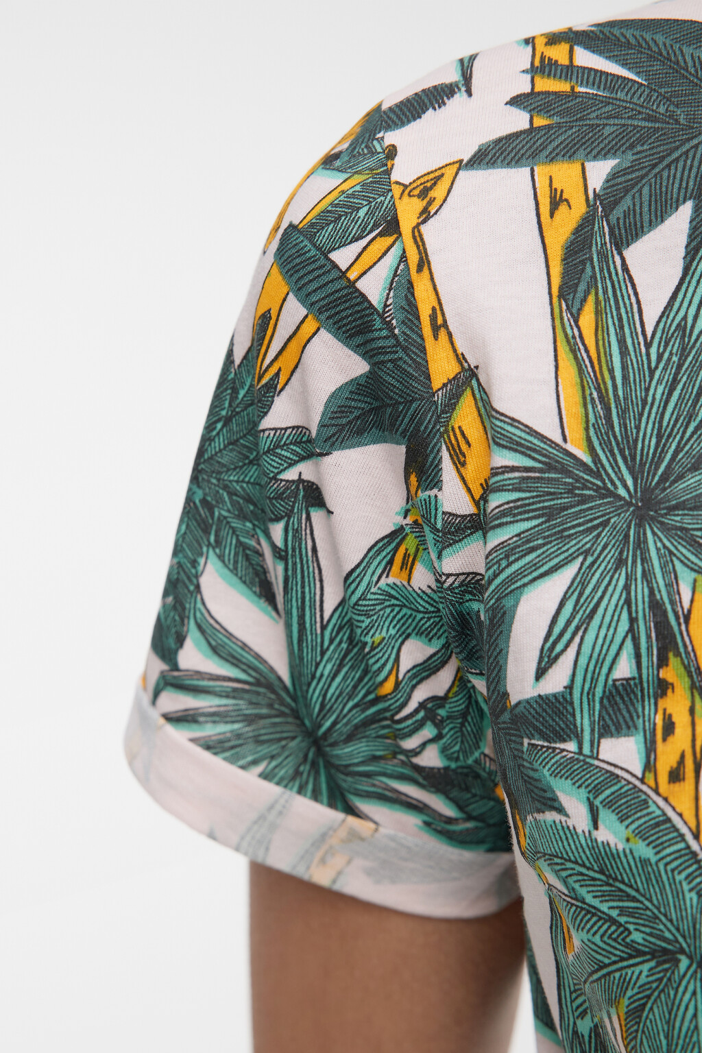 Футболка-топ хлопковая с завязками на талии - цвет розовый - 5