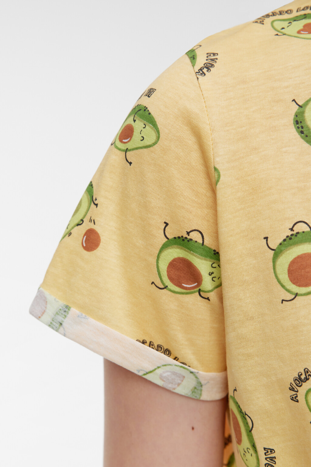 Футболка-топ хлопковая с завязками на талии - цвет желтый - 5