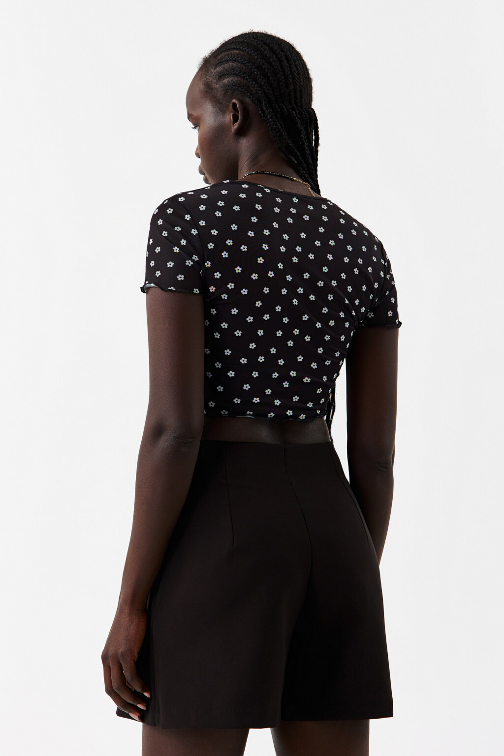 Топ укороченный с волнистым нижним краем - цвет мультиколор - 3