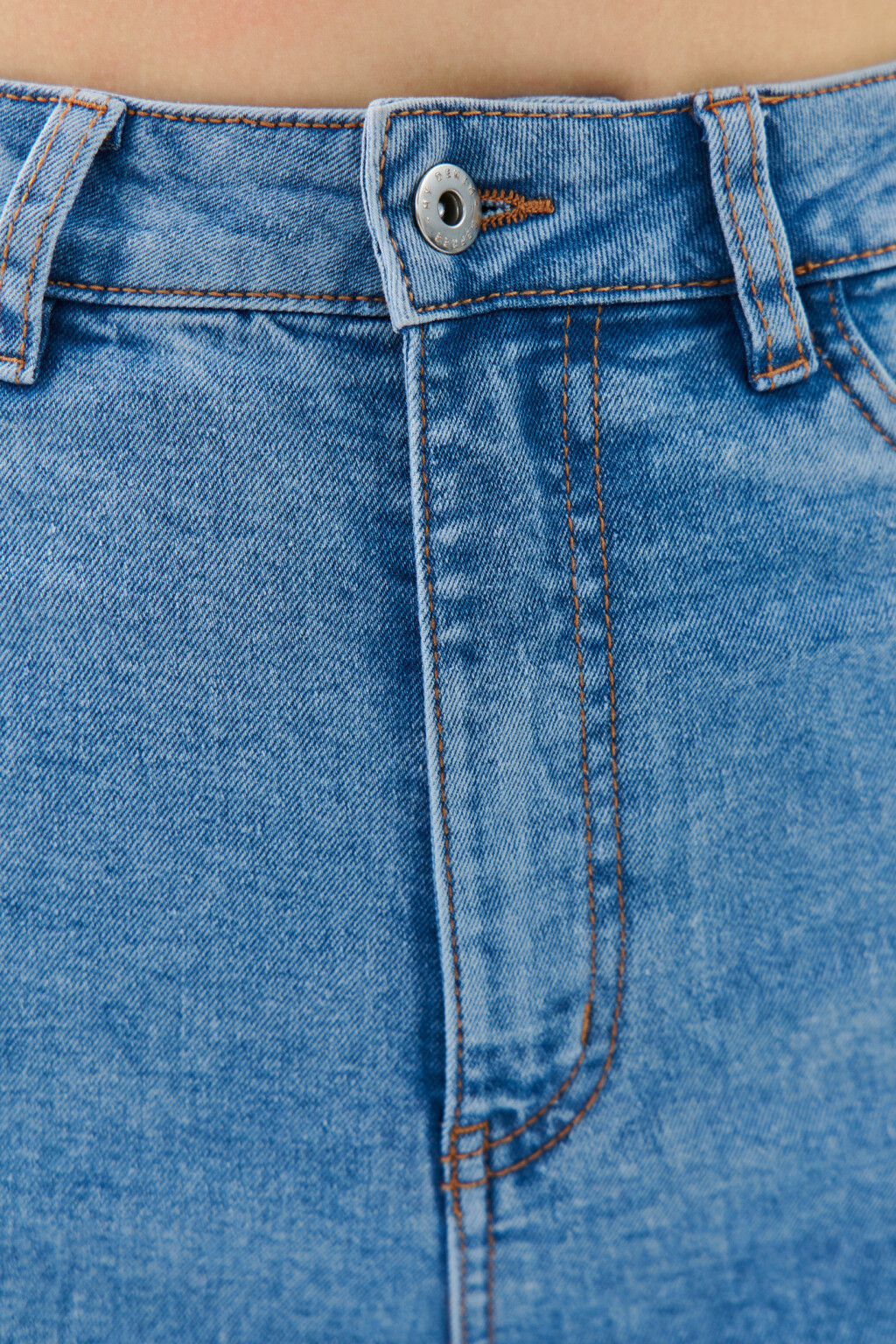 Джинсы skinny с высокой посадкой - цвет голубой - 5