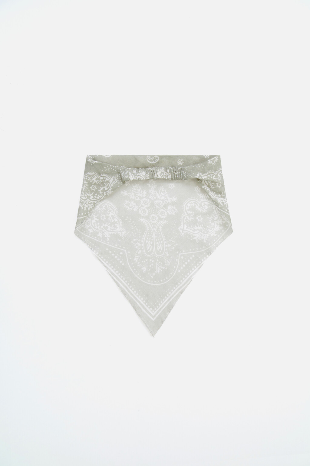 Бандана треугольная на резинке - цвет зеленый - 2