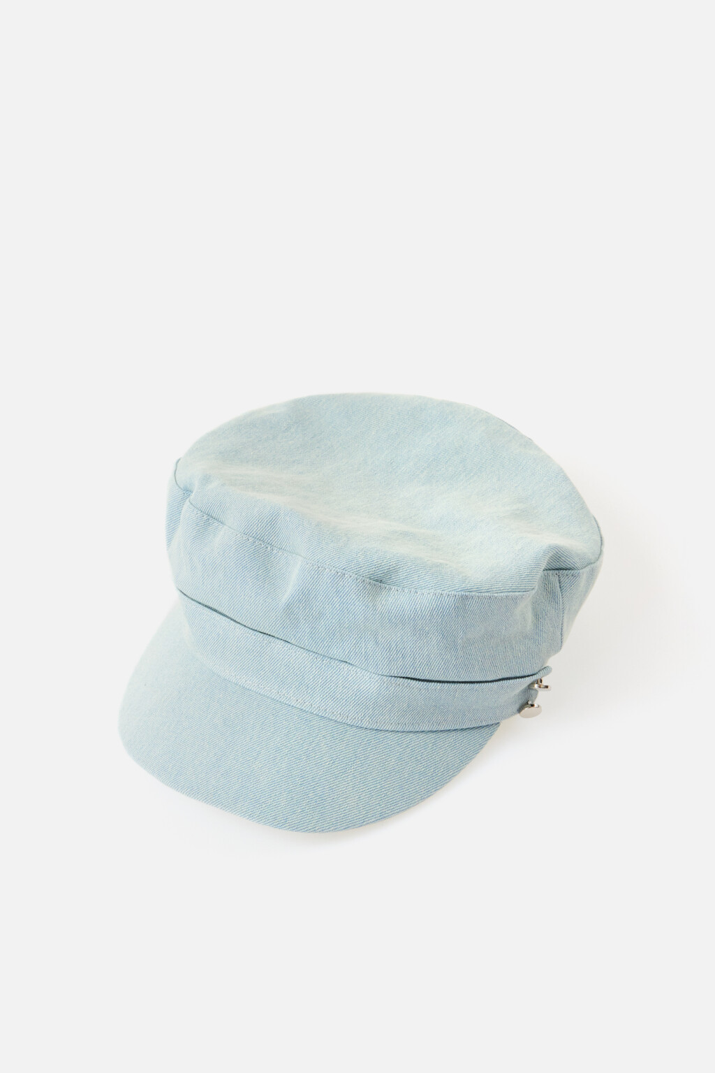 Кепи джинсовое с лампасом - цвет голубой - 3