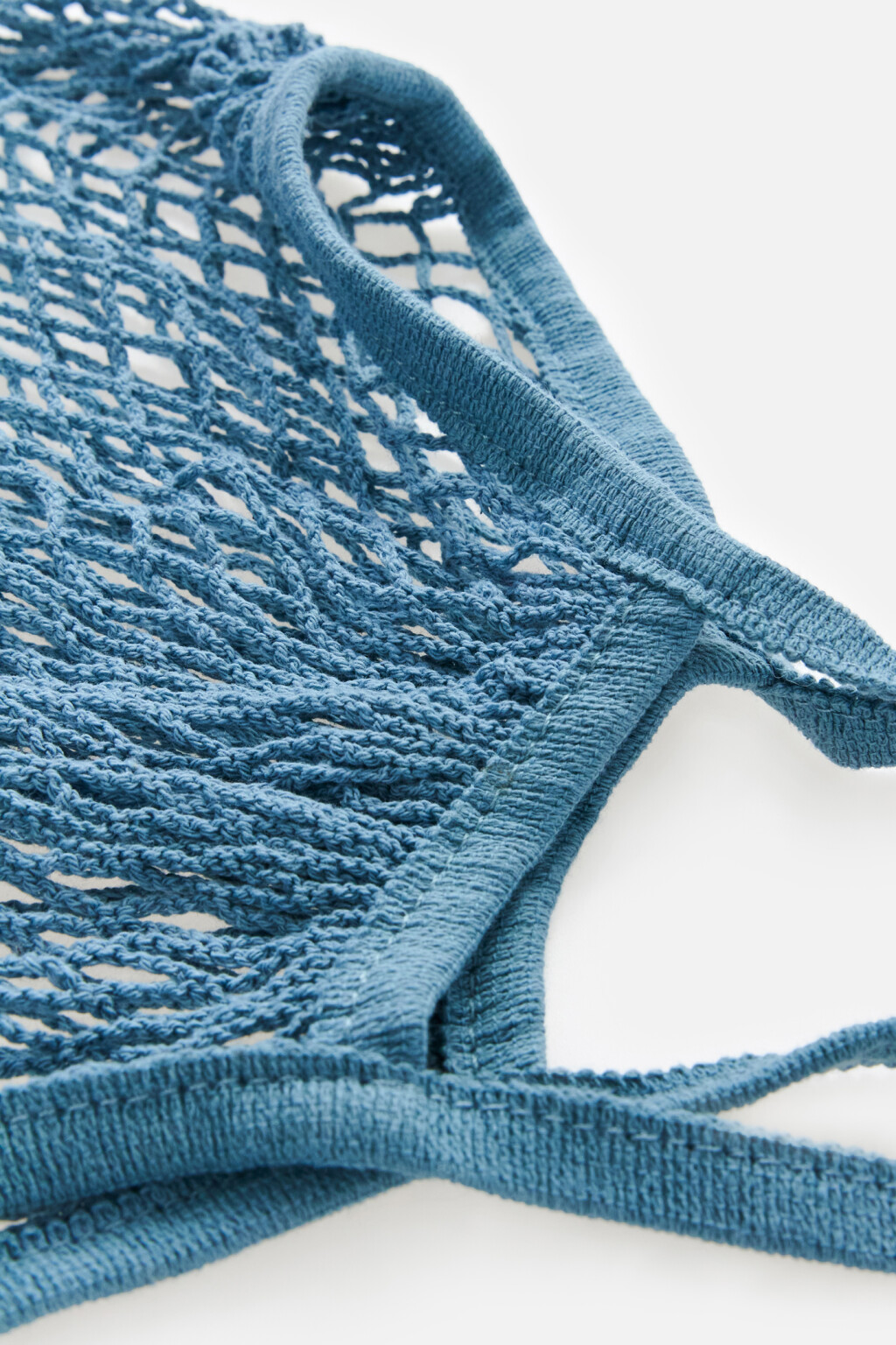 Сумка-авоська плетеная - цвет голубой - 2