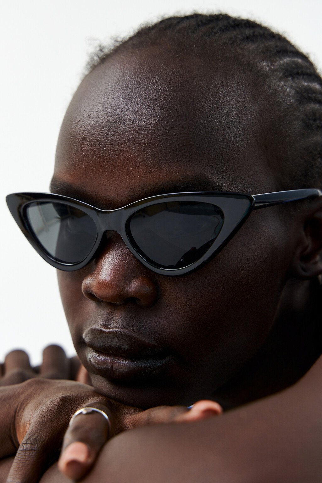 очки солнцезащитные женские - цвет черный - 4