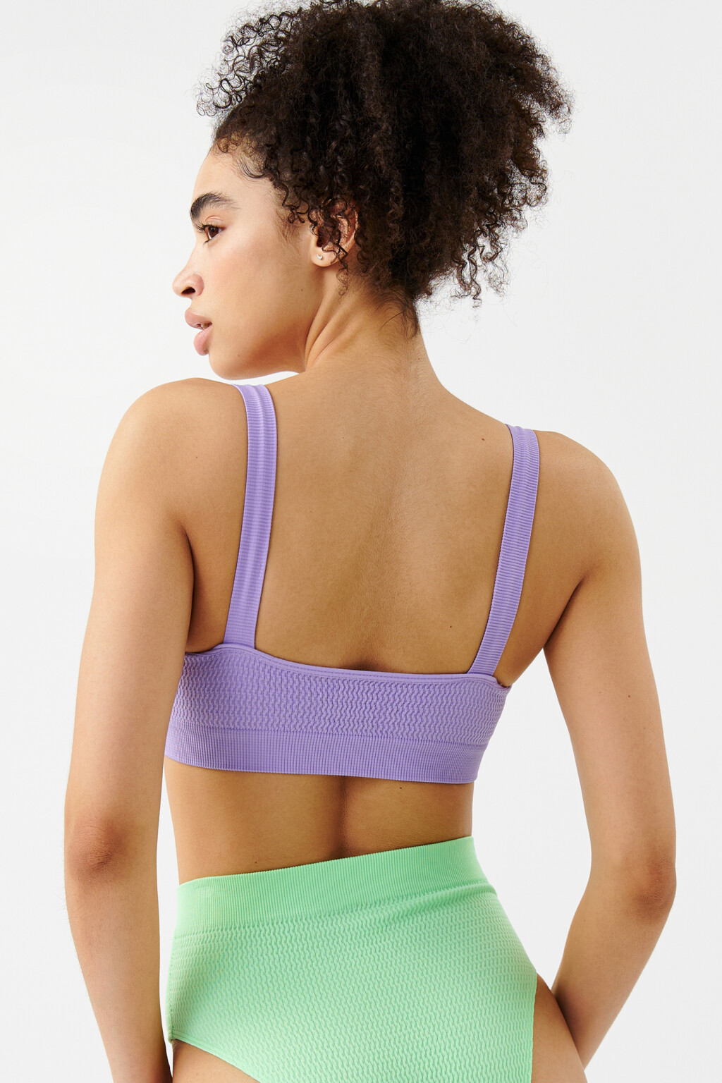 Лиф купальный без застежки - цвет фиолетовый - 2