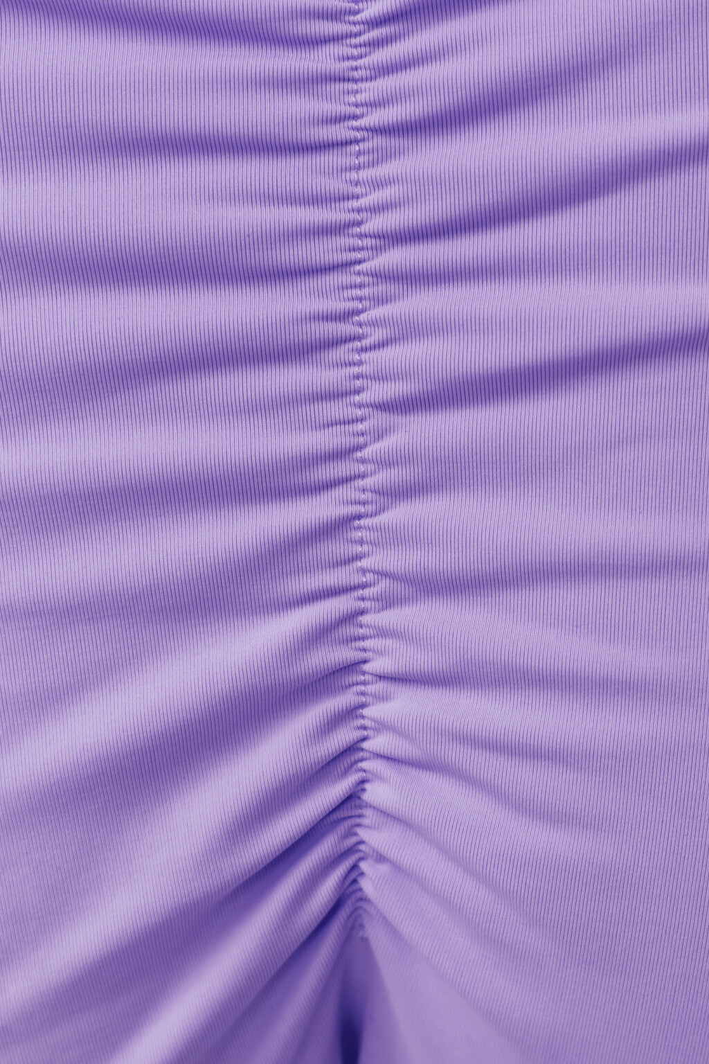 Трусики-слипы купальные присборенные - цвет фиолетовый - 3