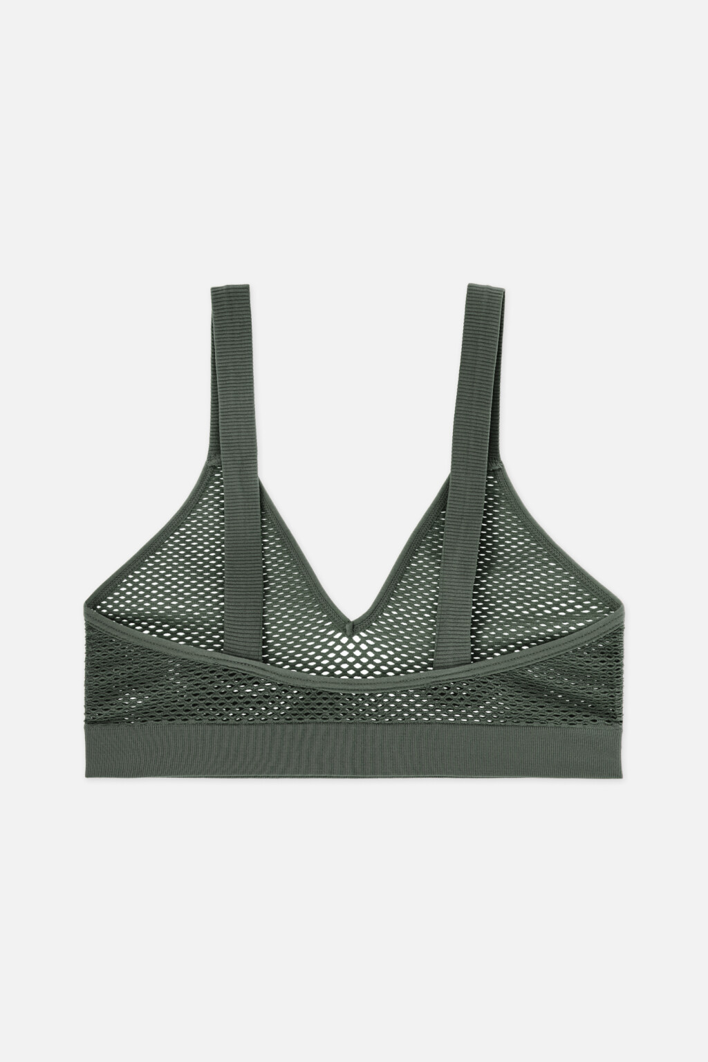 бюстгальтер-топ из тонкой сеточки - цвет зеленый - 2