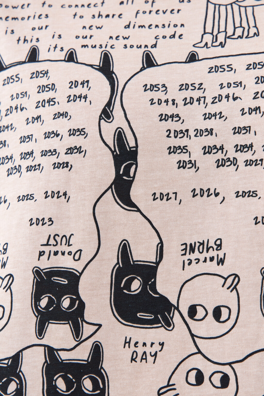 Футболка с принтом в стиле манга - цвет бежевый - 5