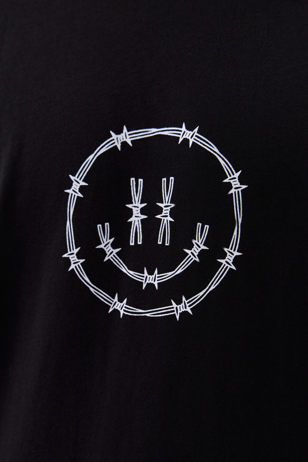 Футболка хлопковая с принтом - цвет черный - 5