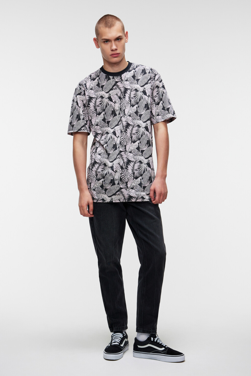 Футболка хлопковая с принтом - цвет мультиколор - 4