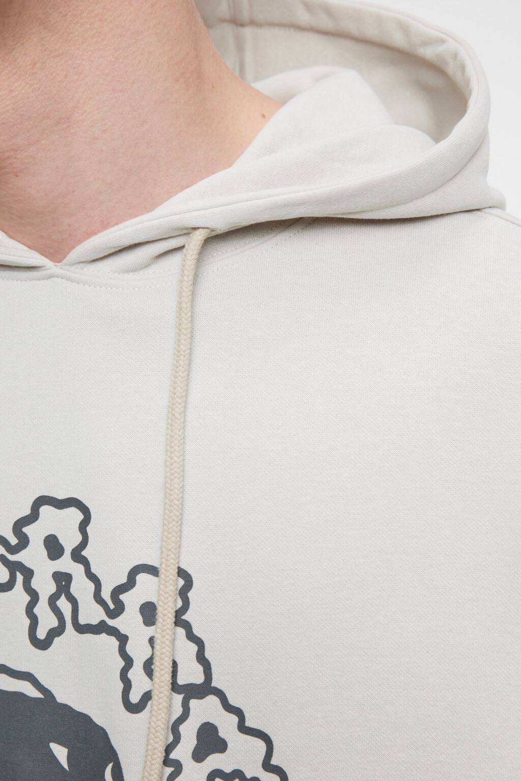 Толстовка хлопковая с короткими рукавами и капюшоном - цвет бежевый - 5