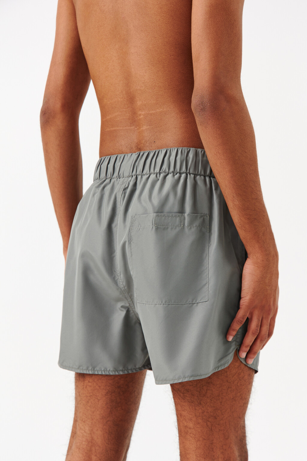 Шорты купальные с поясом на завязках - цвет зеленый - 2