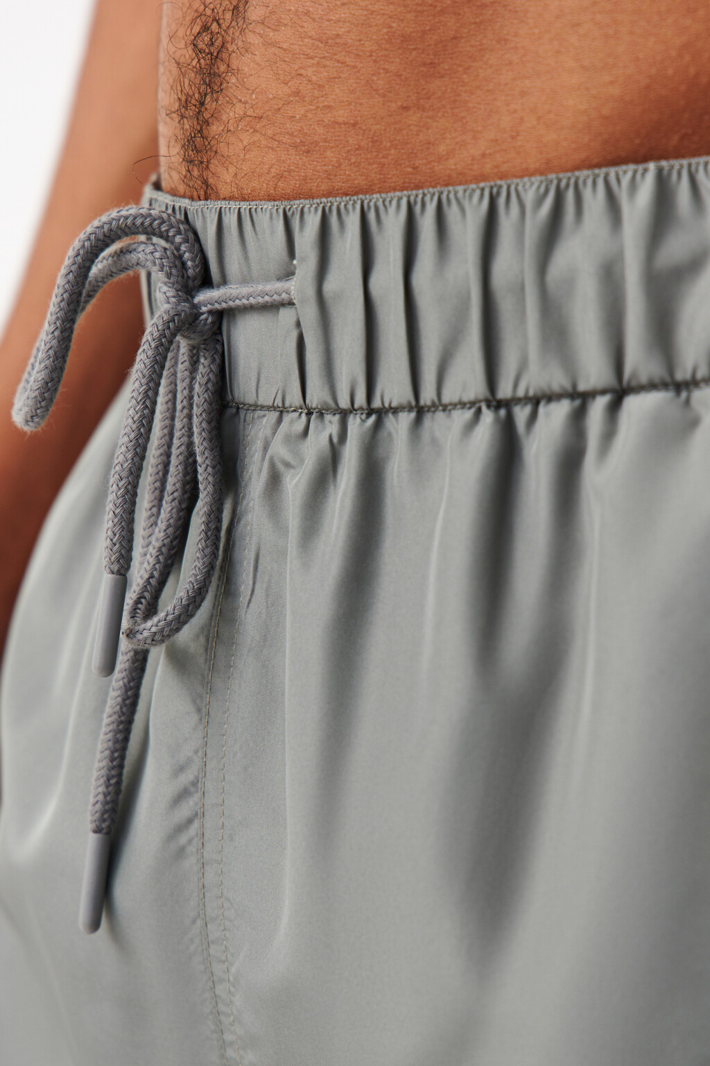 Шорты купальные с поясом на завязках - цвет зеленый - 5