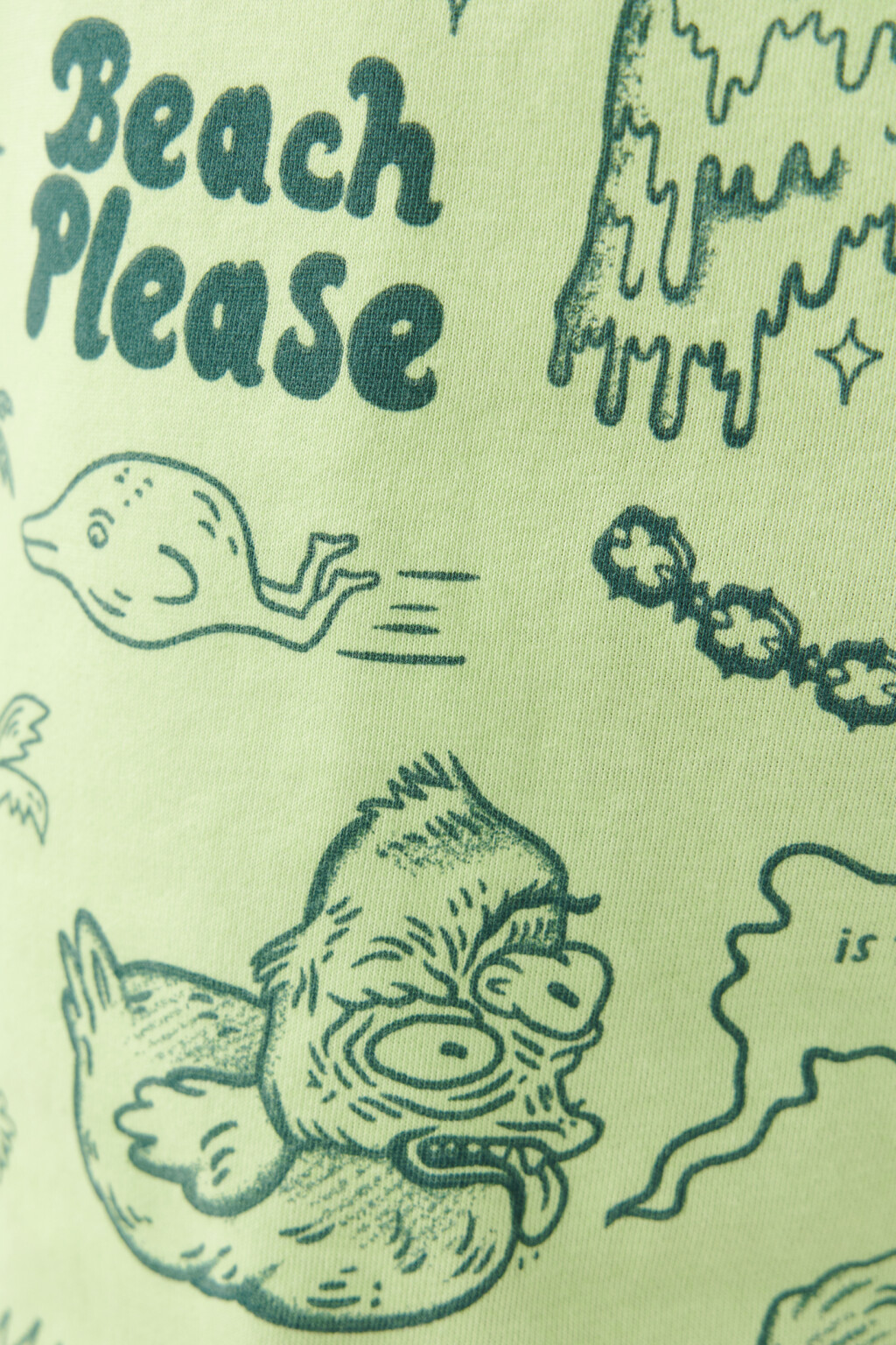 Шорты хлопковые с поясом на завязках - цвет зеленый - 6