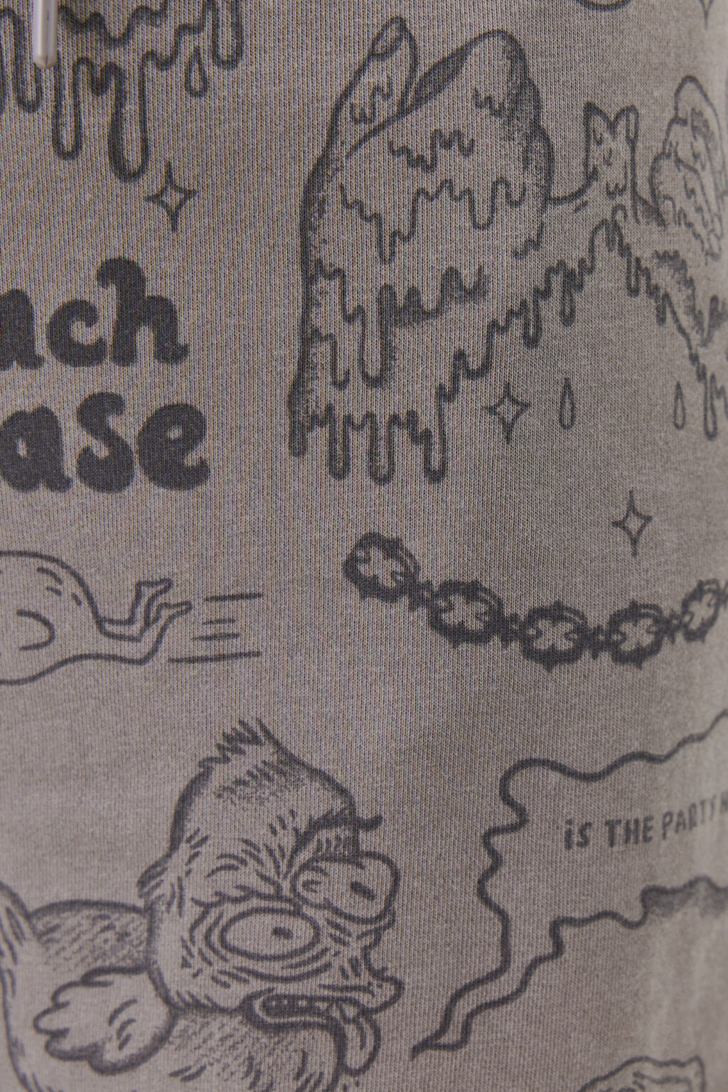 Шорты хлопковые с поясом на завязках - цвет серый - 6