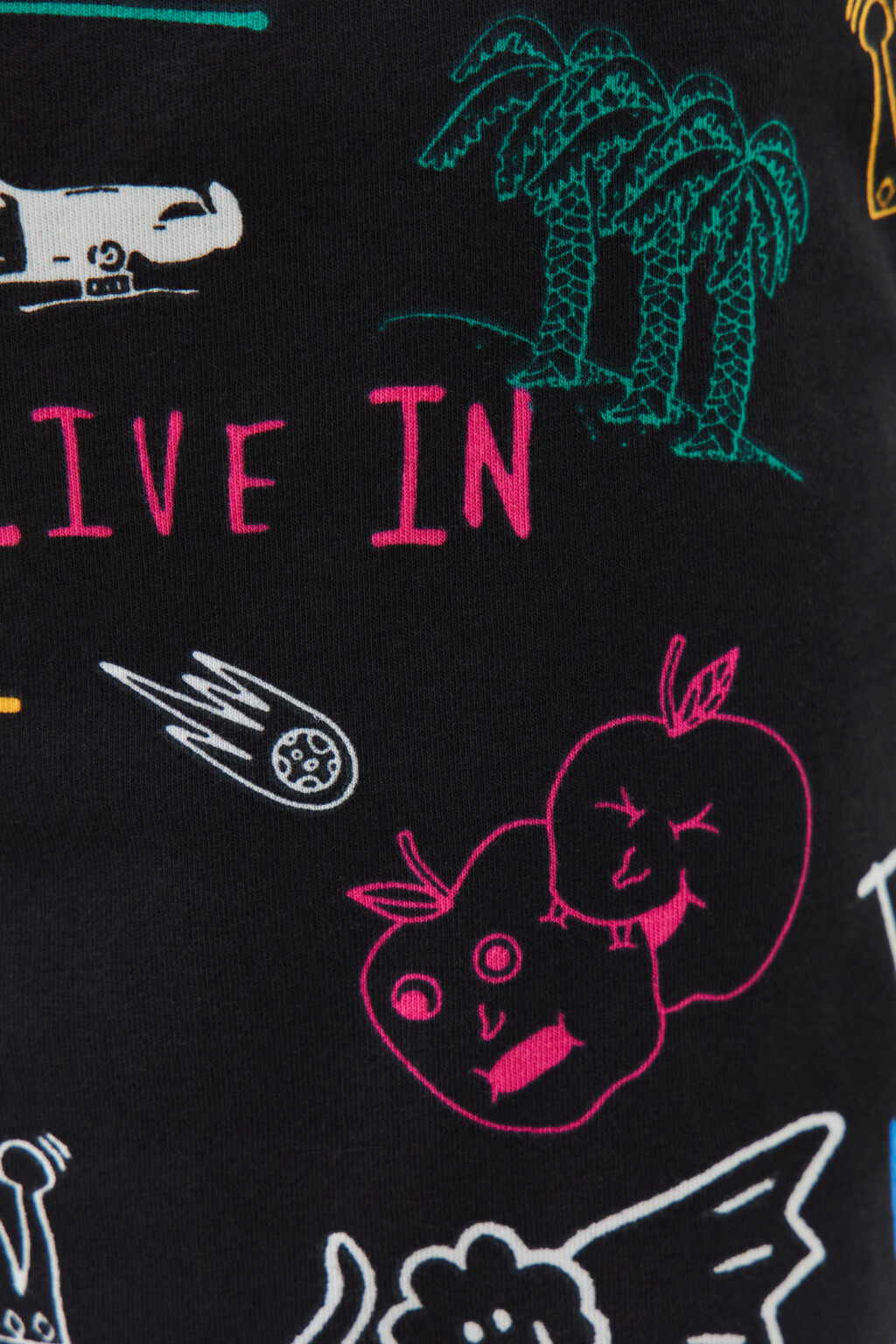 Шорты хлопковые с поясом на завязках - цвет черный - 6