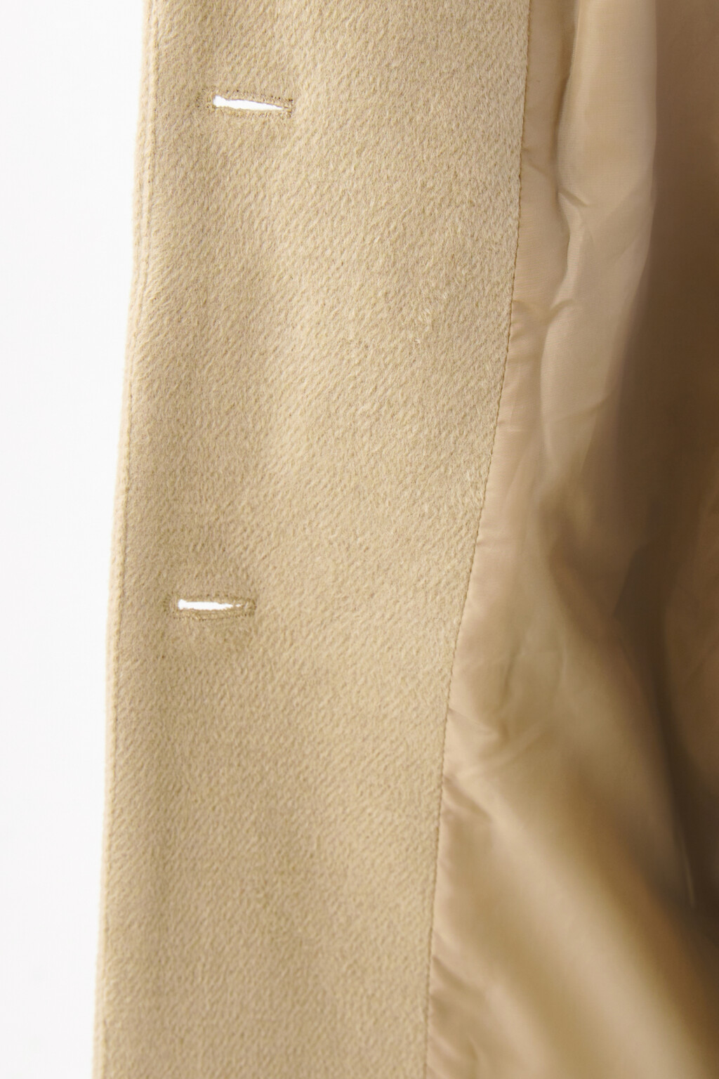 Пальто длинное однобортное с поясом - цвет бежевый - 7