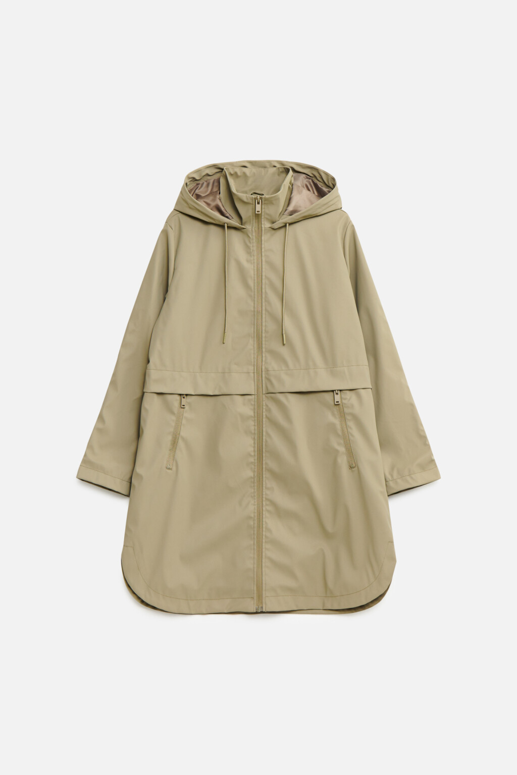 Плащ-дождевик с капюшоном - цвет зеленый - 8