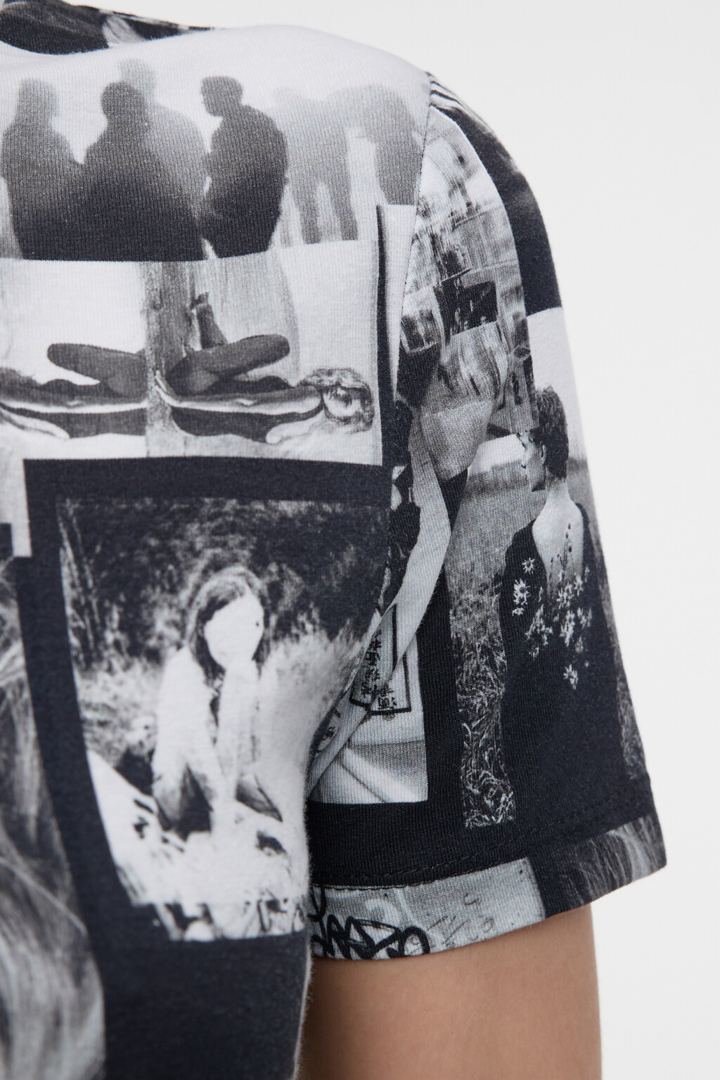 Топ-футболка хлопковый с открытой спиной и завязками - цвет черный - 5