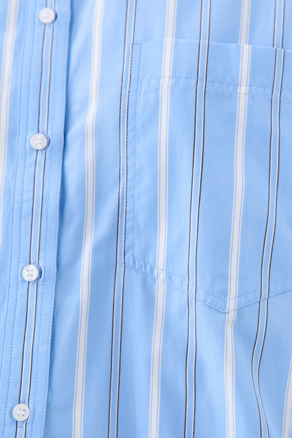 Рубашка oversize удлиненная - цвет голубой - 5