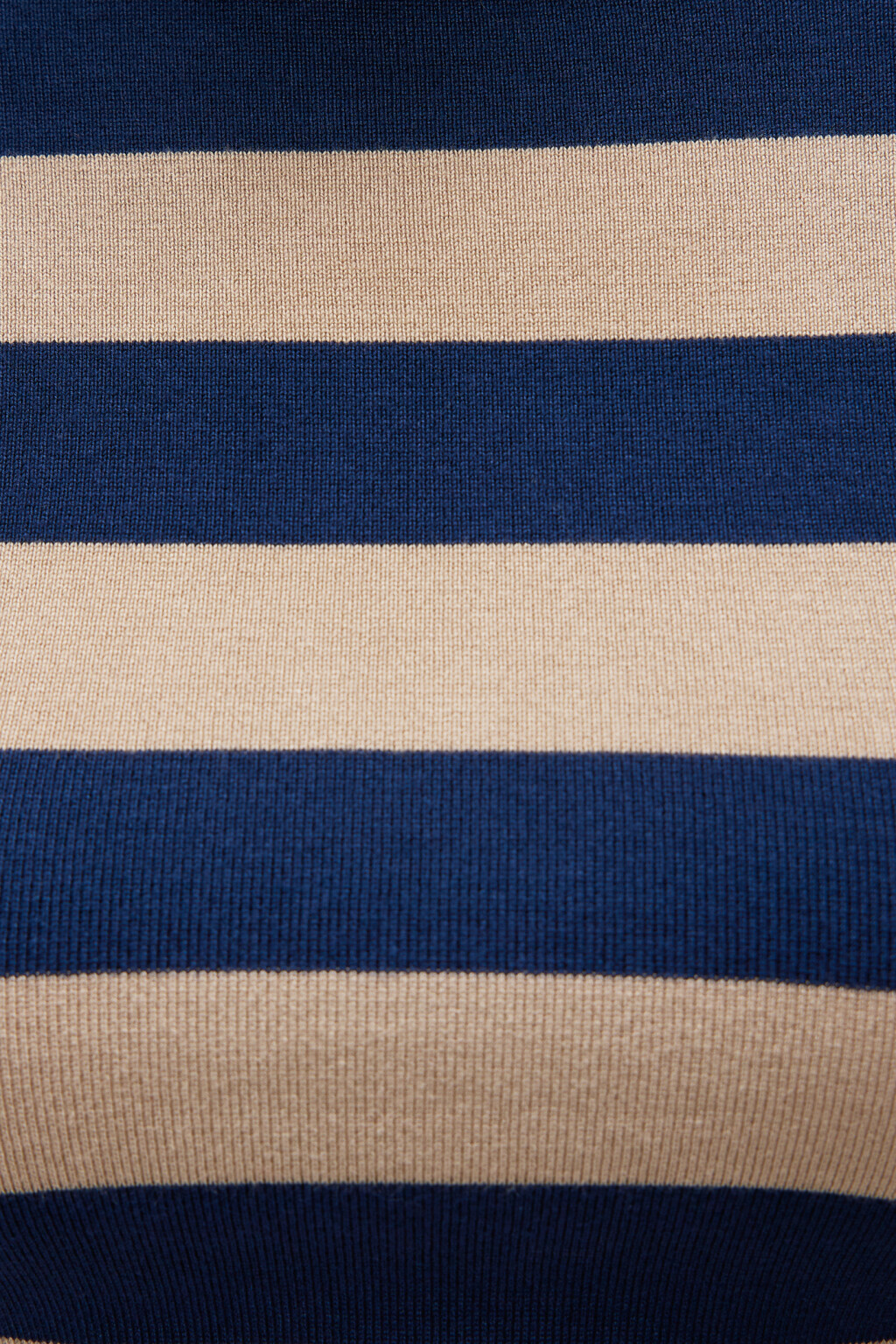 Лонгслив облегающий вискозный в полоску - цвет синий - 6