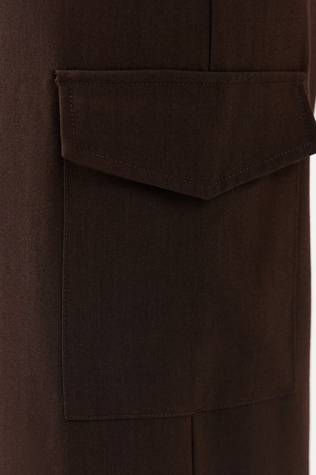 Брюки костюмные с наружными карманами - цвет коричневый - 6