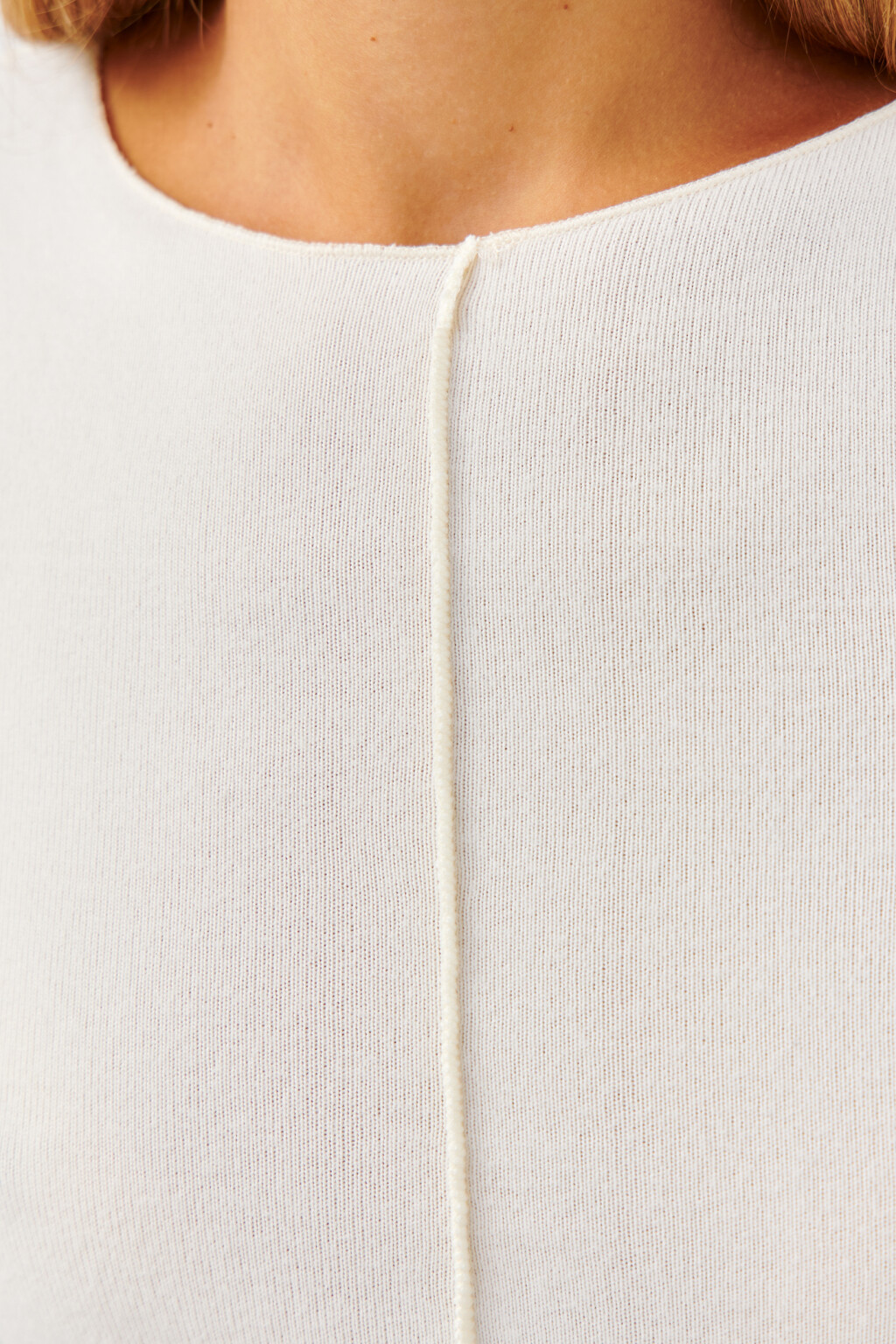 Лонгслив укороченный облегающий - цвет бежевый - 5