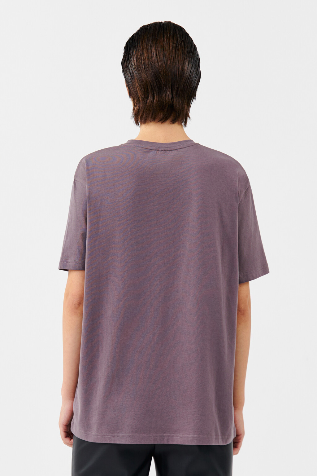 Футболка хлопковая с принтом - цвет коричневый - 3