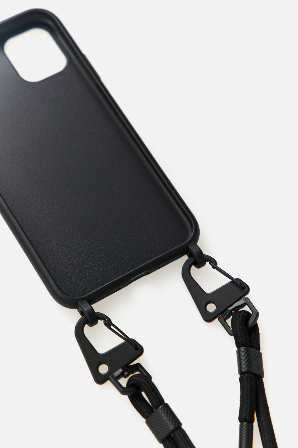 Чехол для телефона со шнурком через плечо - цвет черный - 2