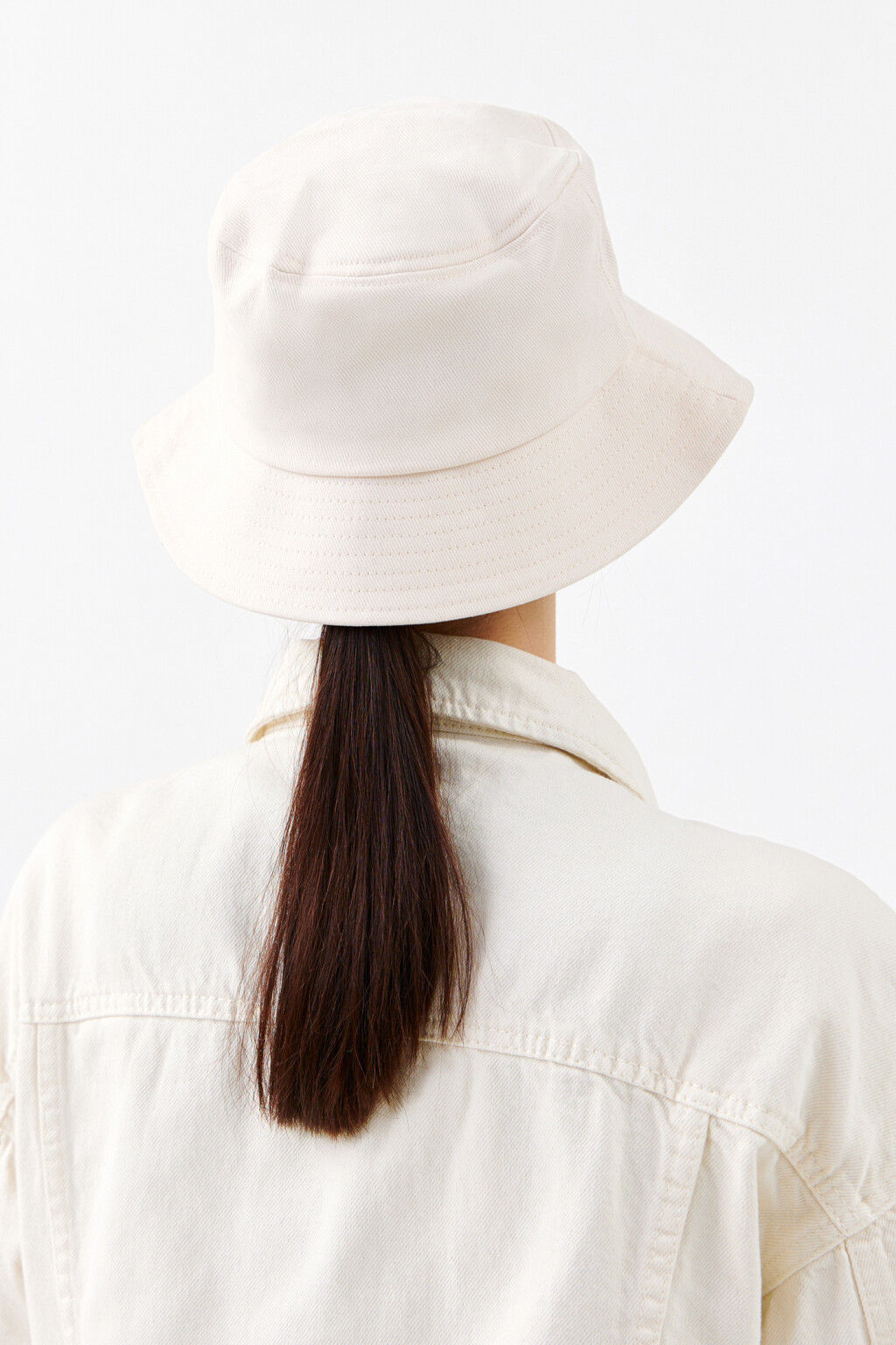 Панама хлопковая с широкими полями - цвет бежевый - 3