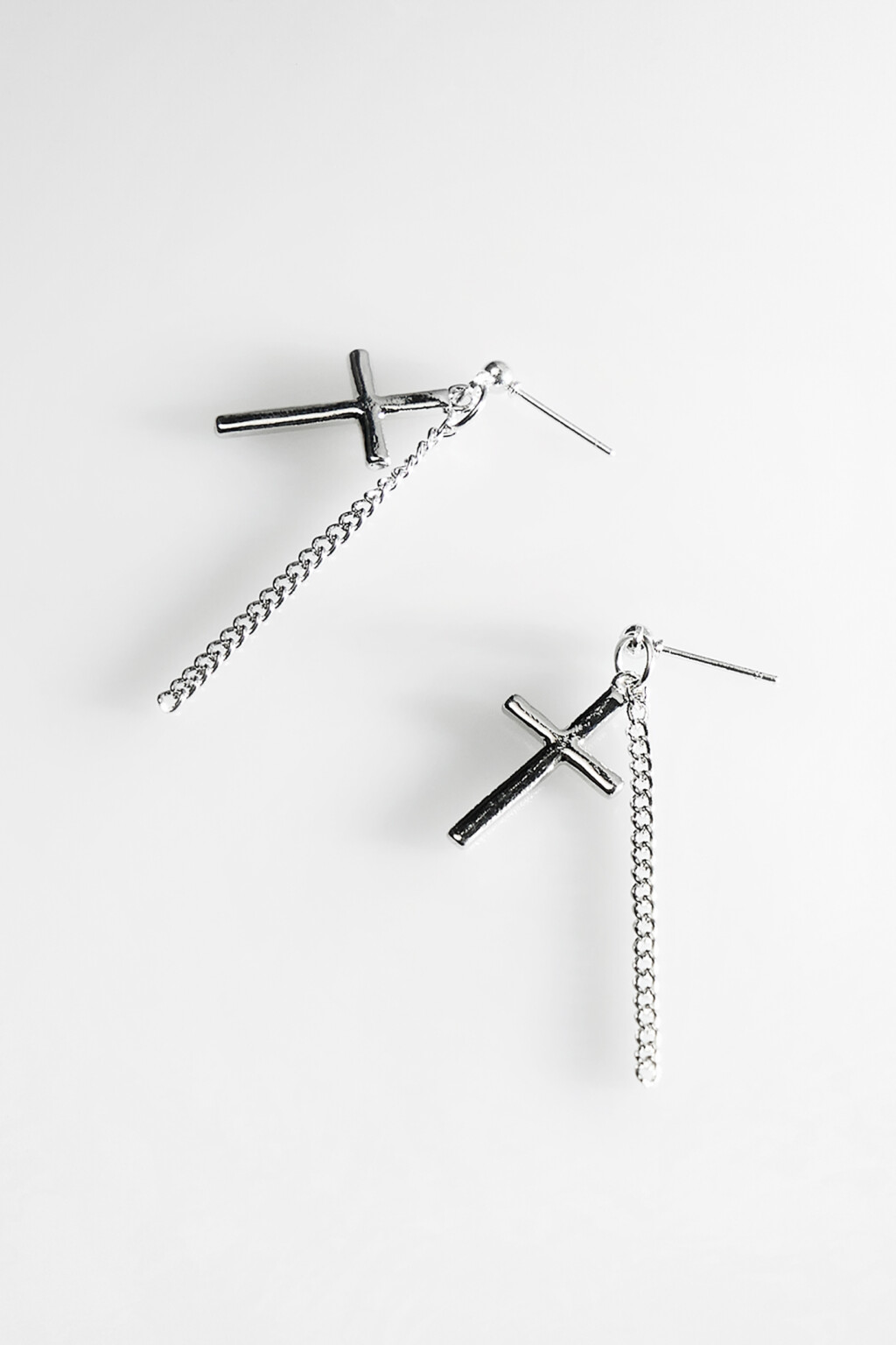 серьги женские - цвет серый - 1