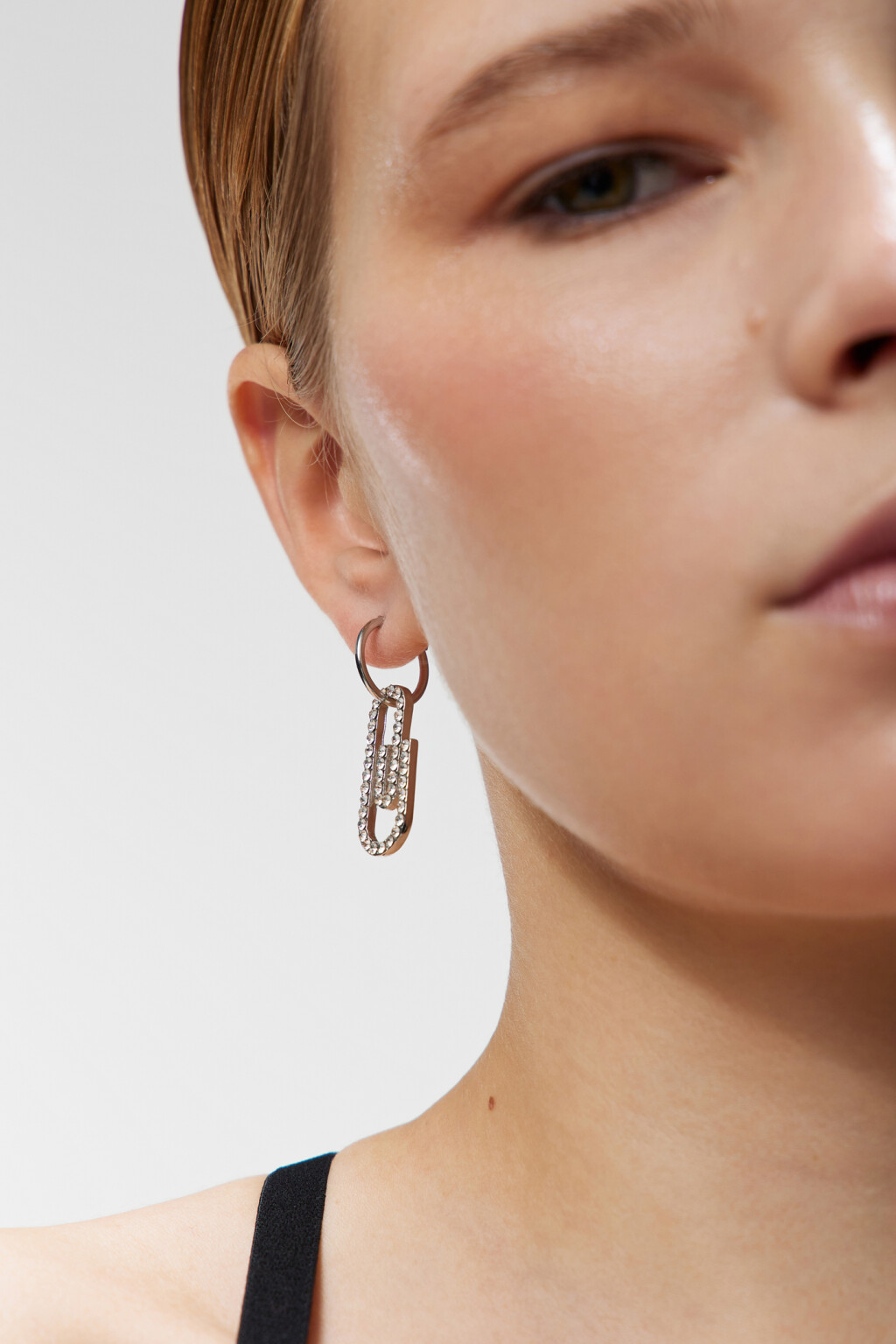 серьги женские - цвет серый - 4