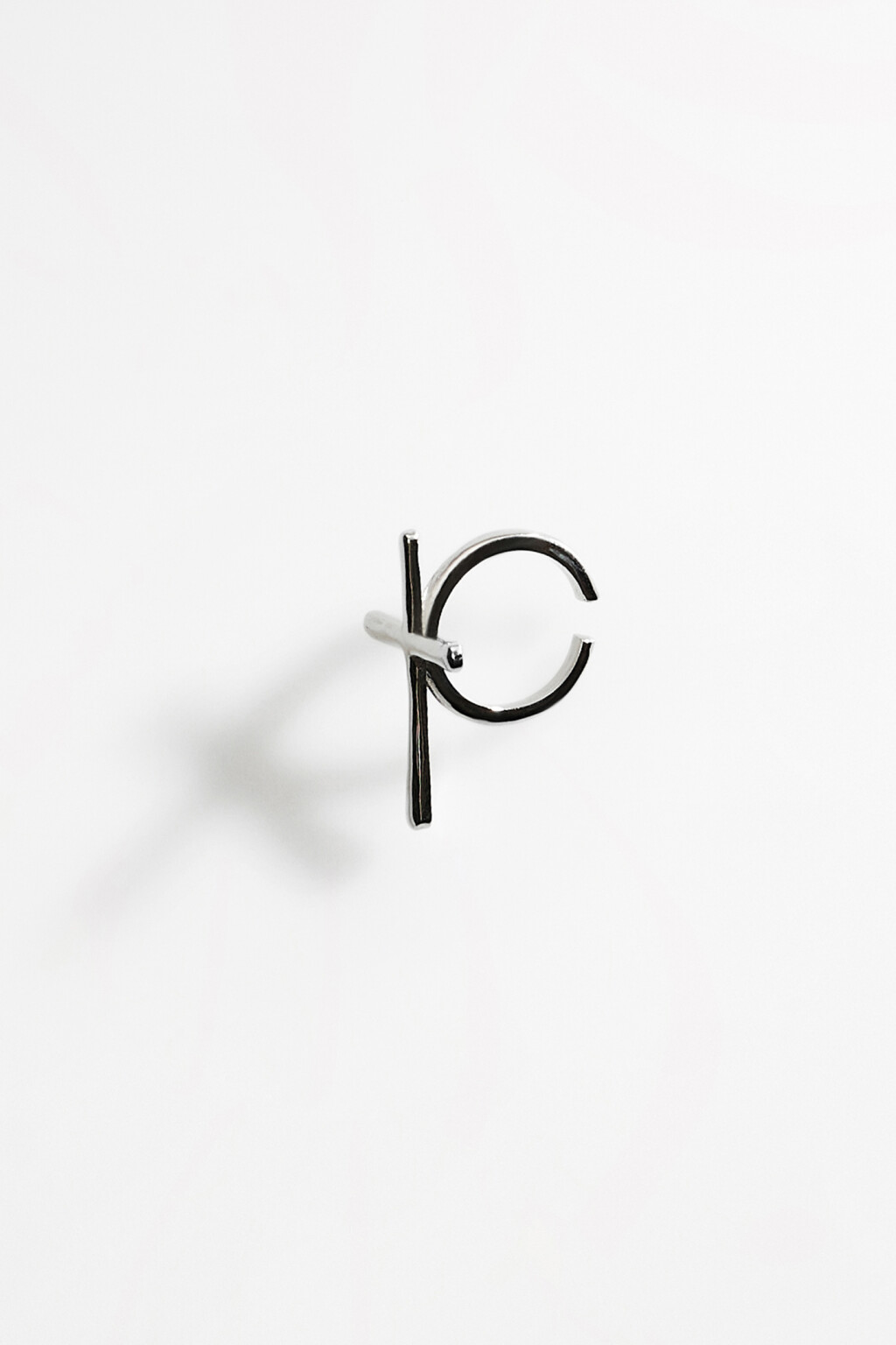 кольцо женское - цвет серый - 2