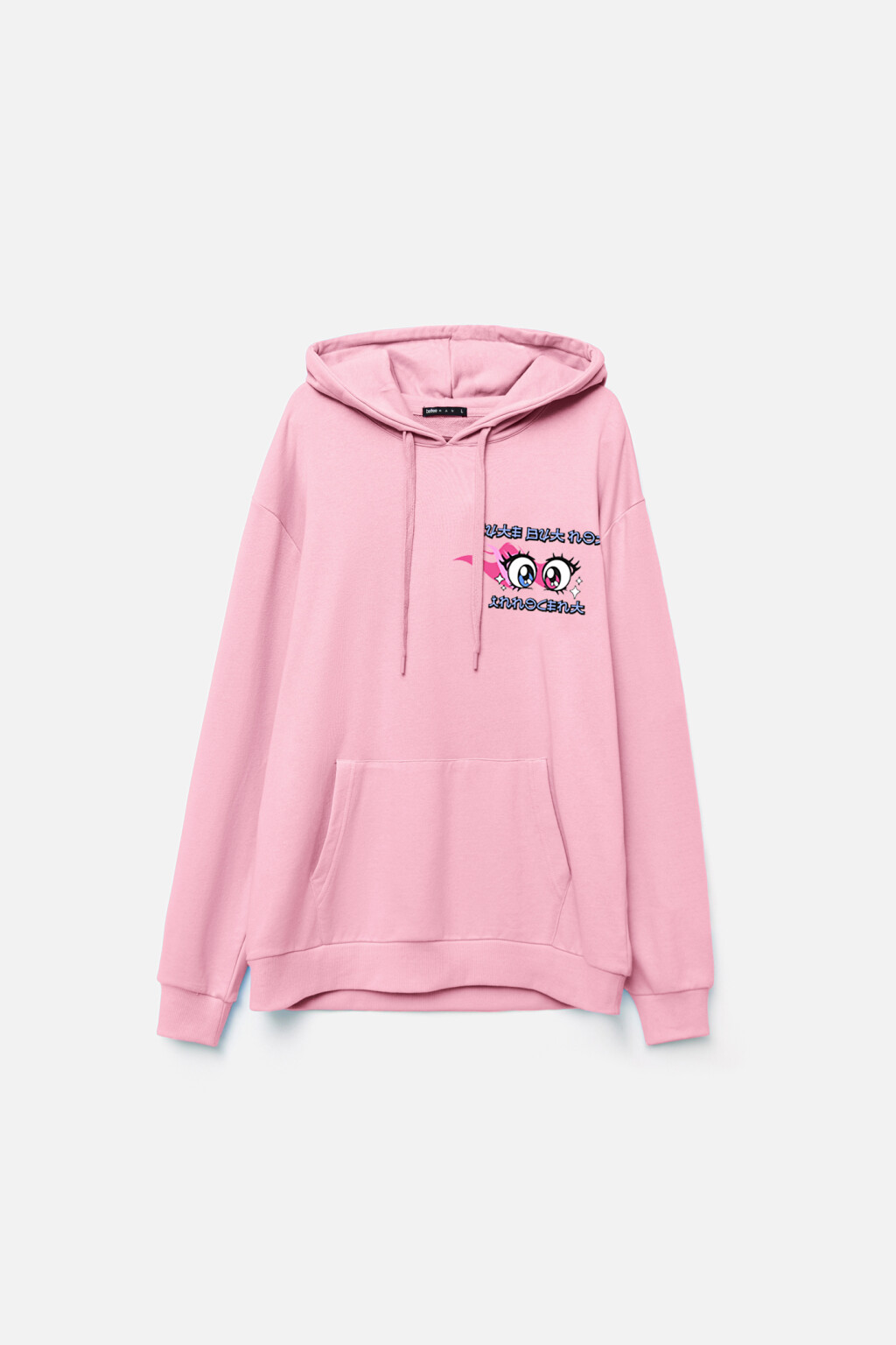 Толстовка хлопковая с принтом - цвет розовый - 7