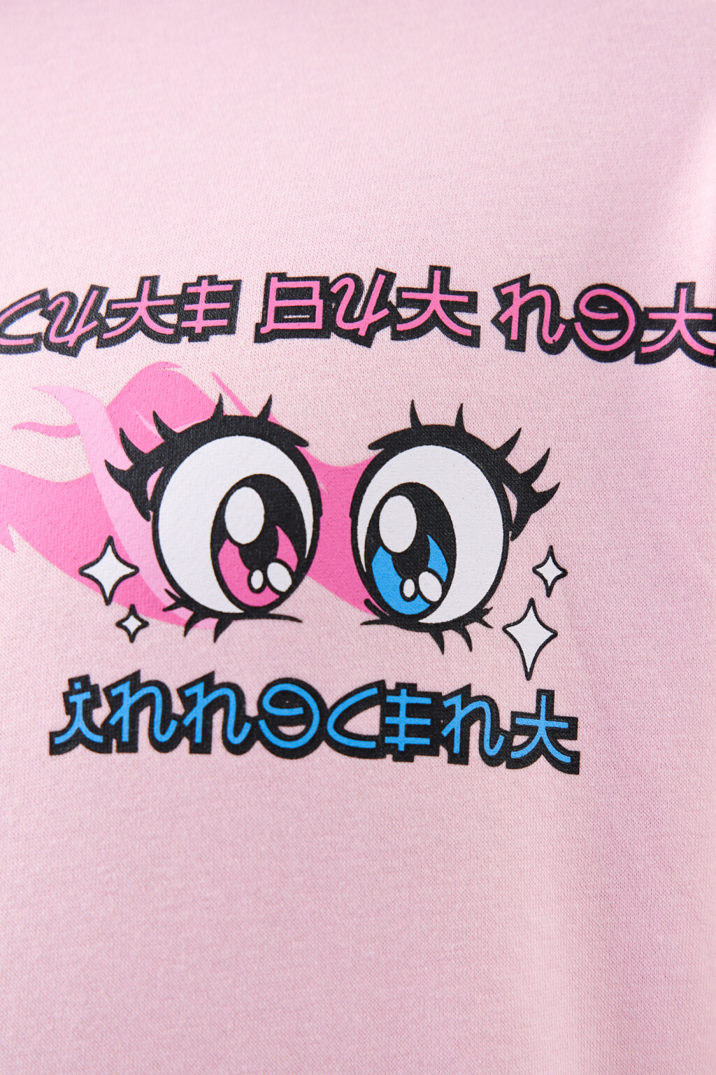 Толстовка хлопковая с принтом - цвет розовый - 5