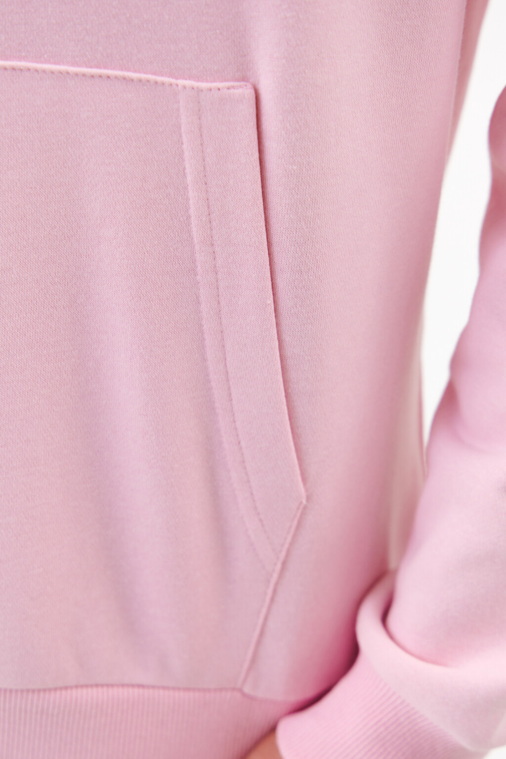Толстовка хлопковая с принтом - цвет розовый - 6