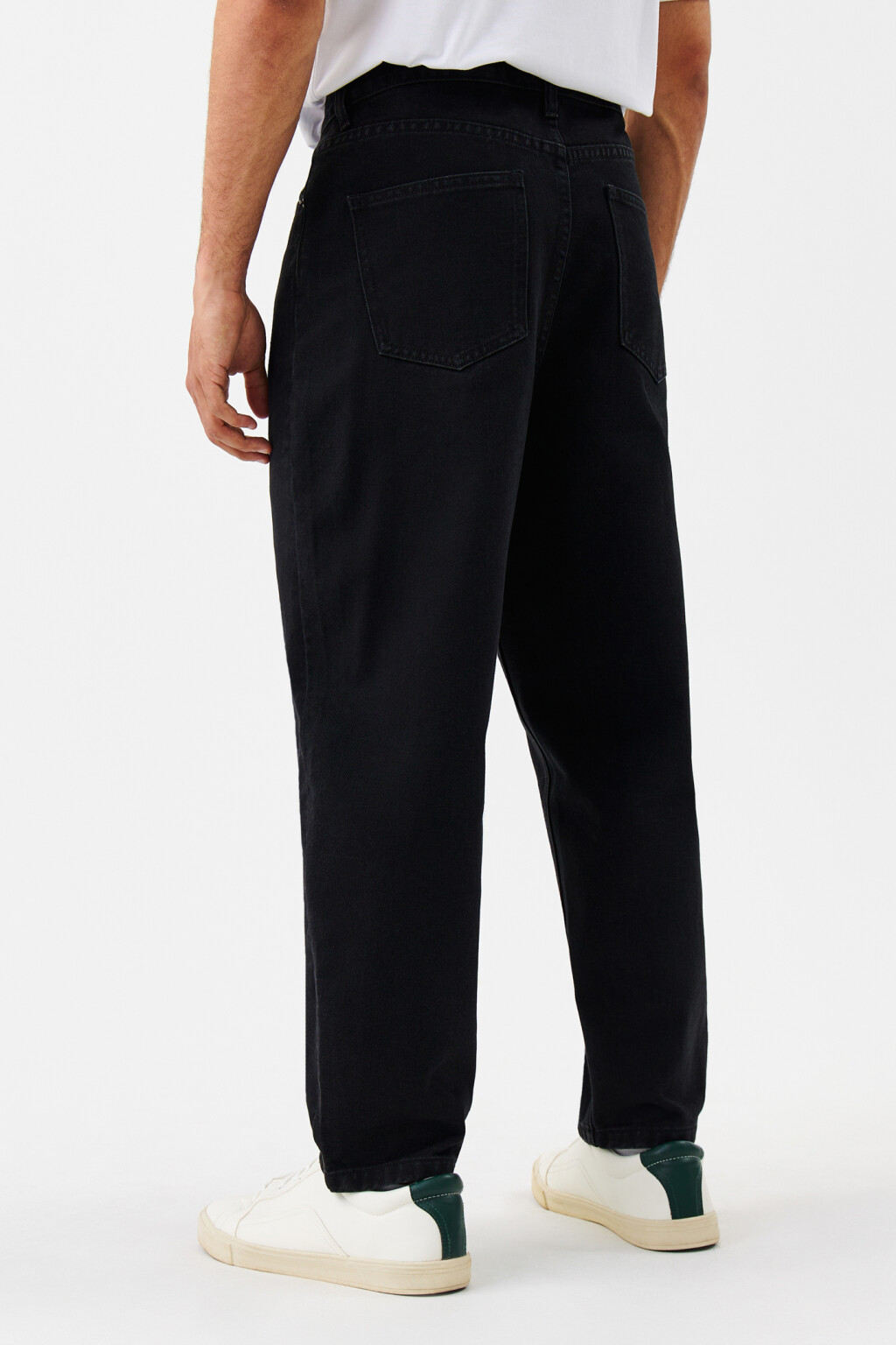 Джинсы прямые со средней посадкой - цвет черный - 3