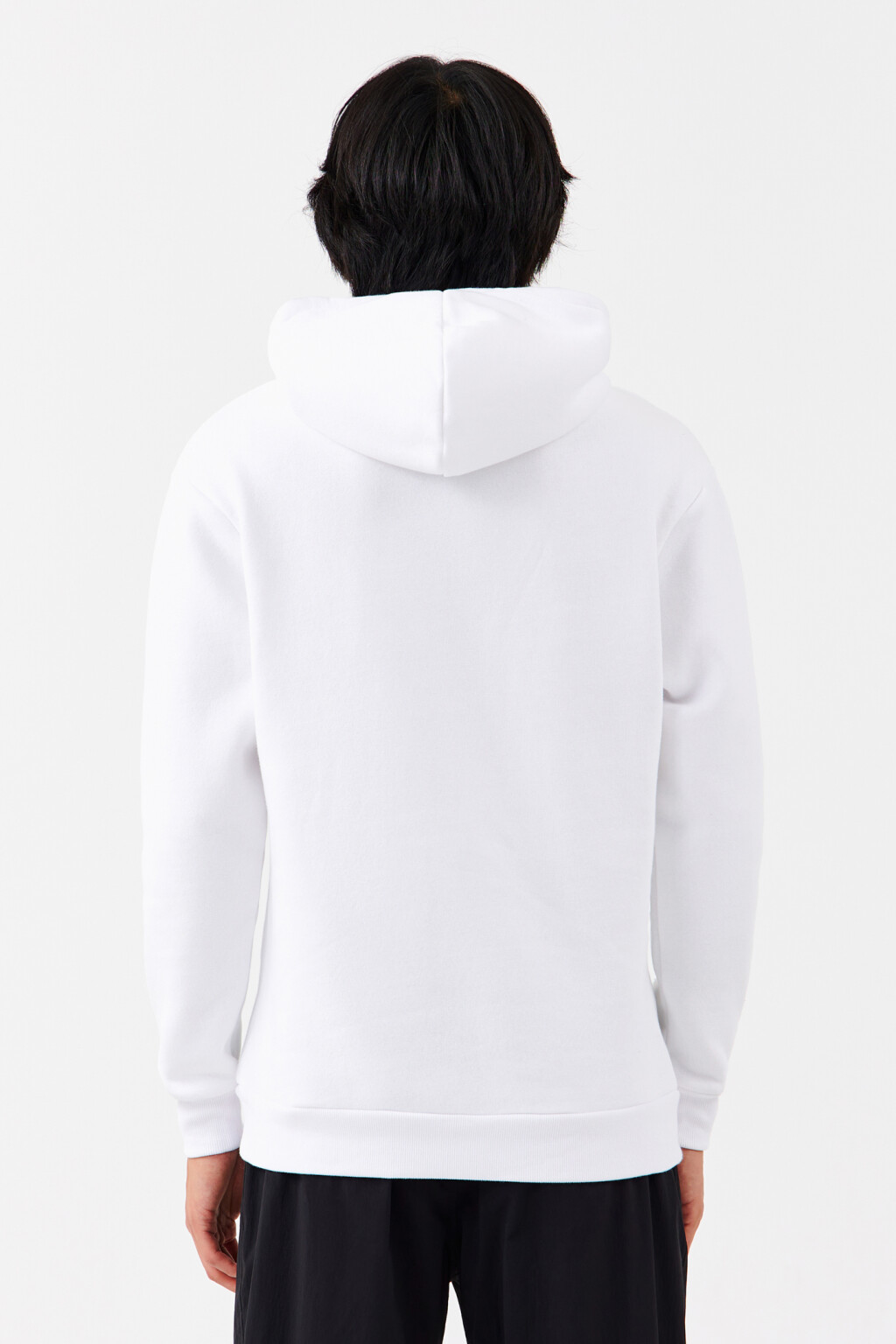 Толстовка флисовая с принтом - цвет белый - 3