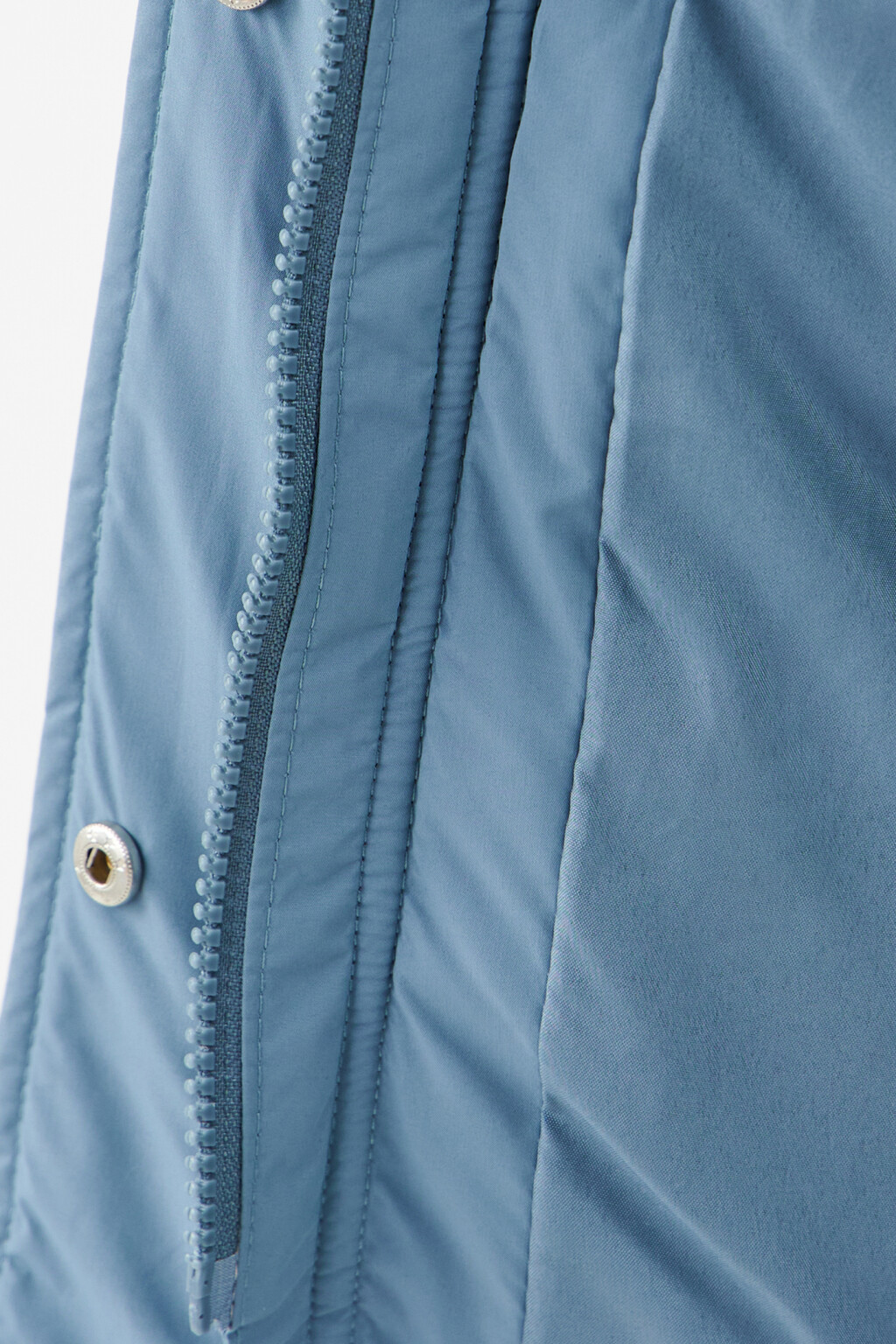 Пуховик стеганый демисезонный с капюшоном - цвет голубой - 6