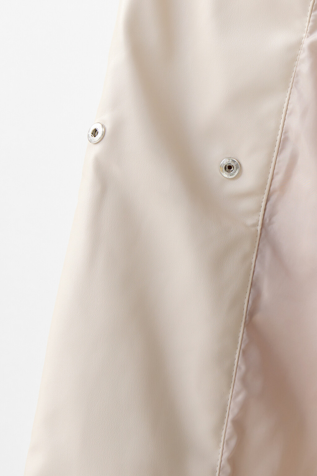 Пальто утепленное из искусственной кожи - цвет бежевый - 7