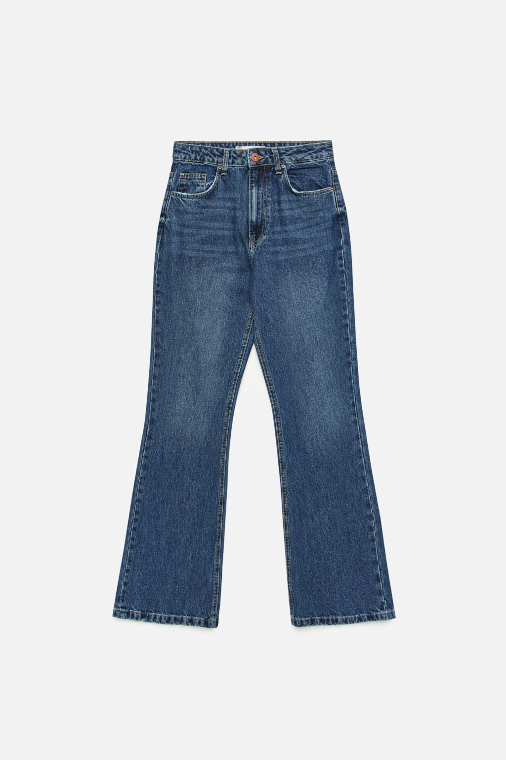 Джинсы flare расклешенные хлопковые - цвет синий - 8