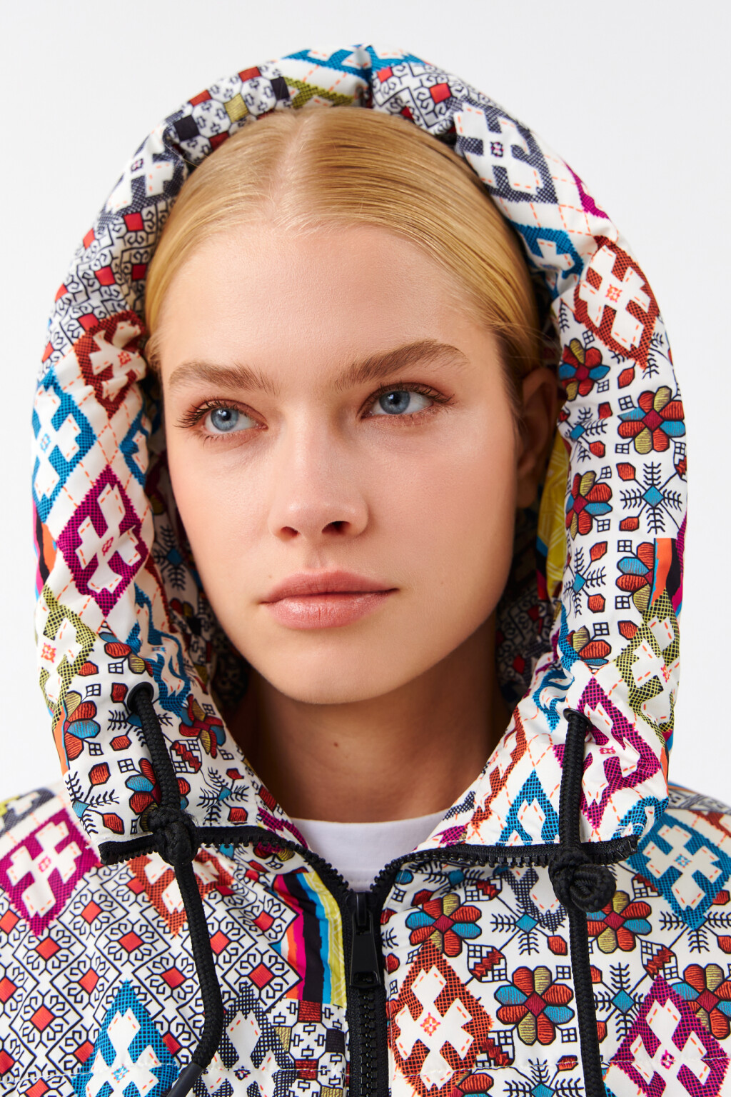 Куртка зимняя стеганая с капюшоном - цвет мультиколор - 6