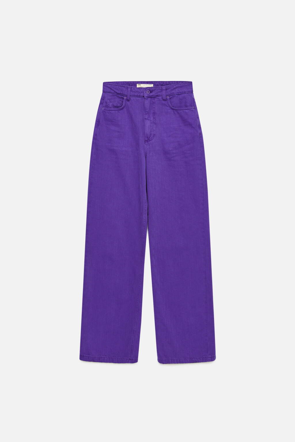 Джинсы-трубы широкие с высокой посадкой - цвет сиреневый - 7