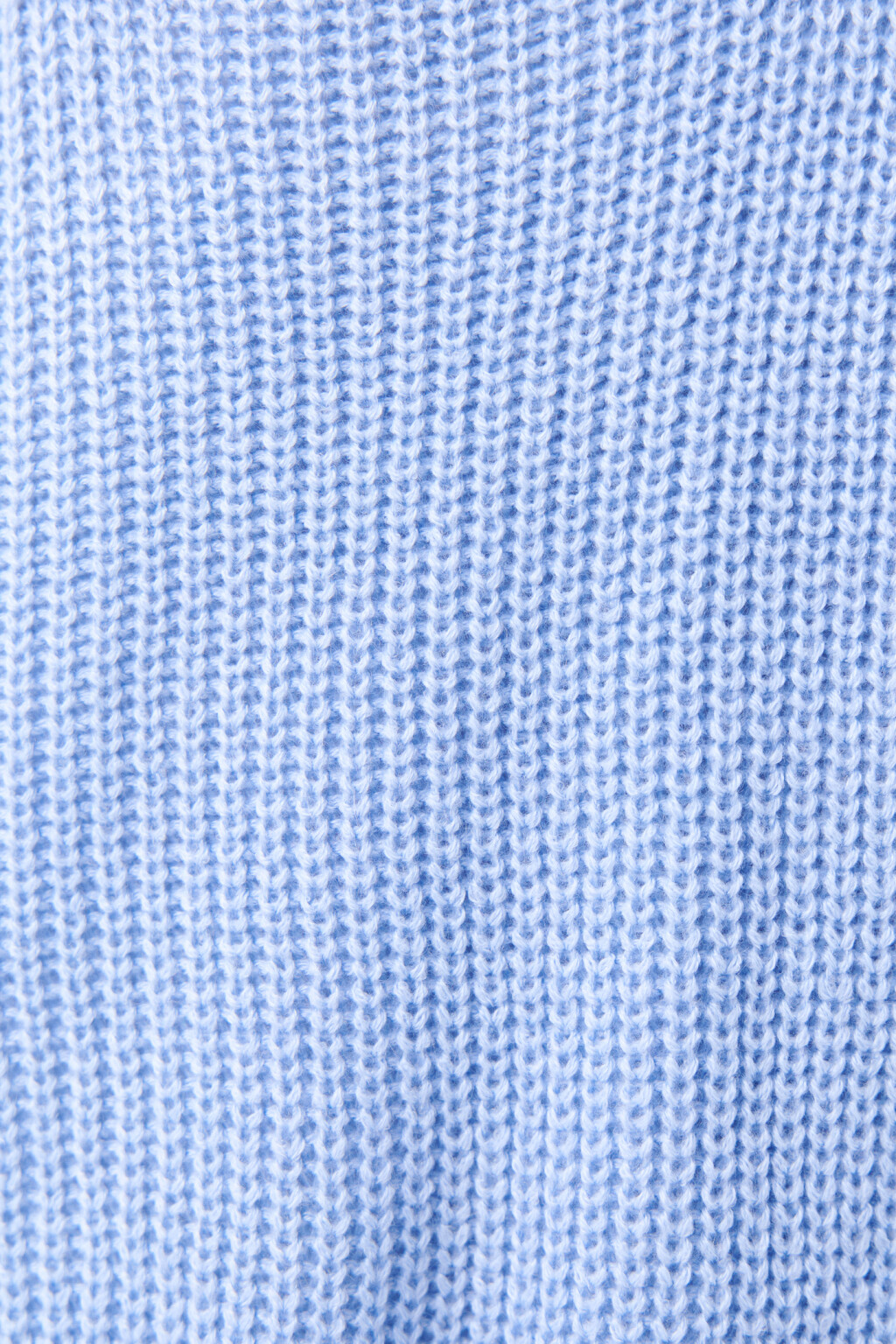 Джемпер вязаный с V-образным вырезом - цвет голубой - 5