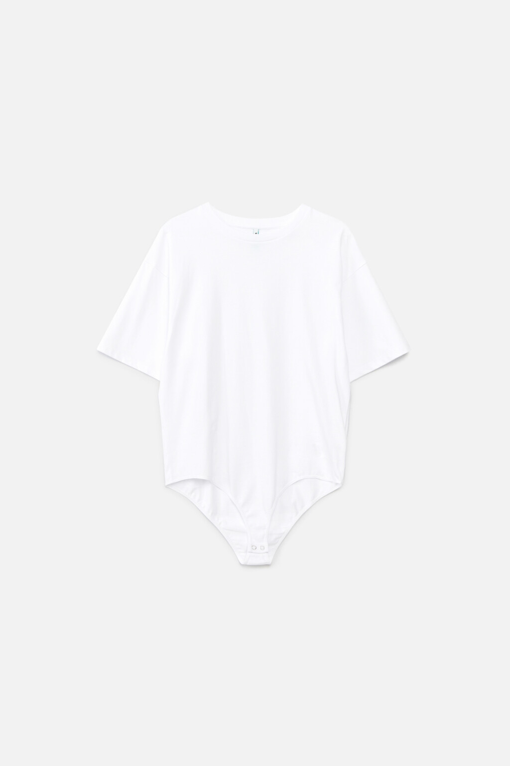 боди хлопковое с короткими рукавами - цвет белый - 9