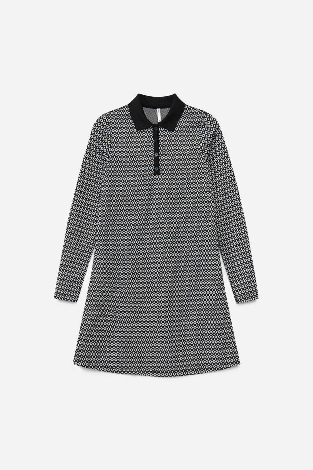 Платье-поло короткое приталенное - цвет мультиколор - 7