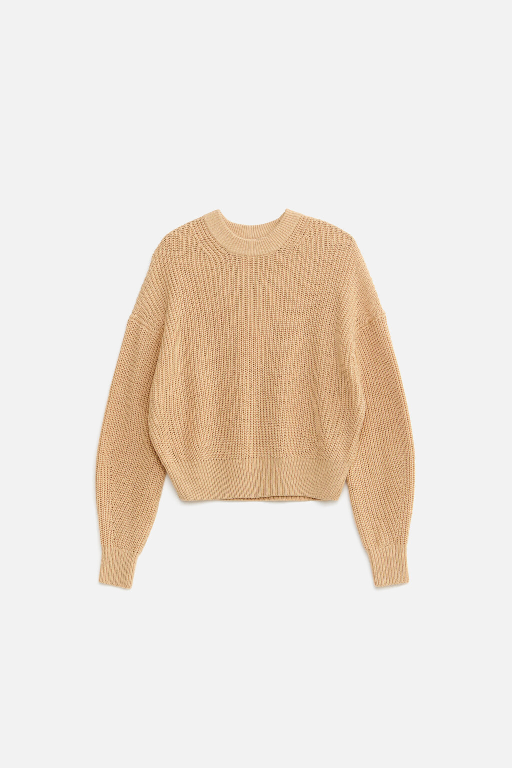 Свитер толстой вязки oversize - цвет бежевый - 8