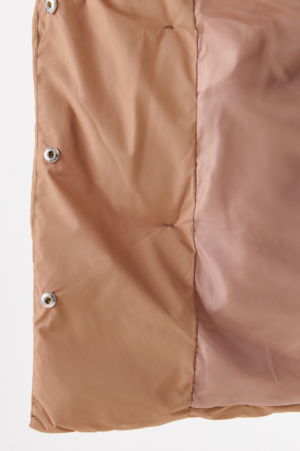 Куртка зимняя с капюшоном и поясом - цвет коричневый - 7