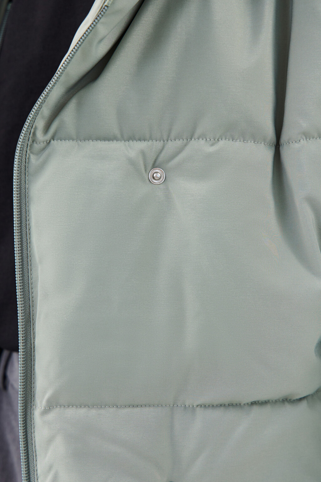Куртка стеганая с капюшоном и поясом - цвет мятный - 4